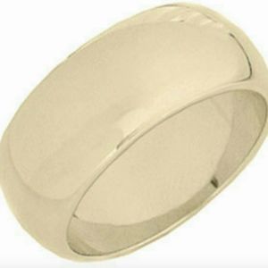 Gold Band Ring Unisex Sizes 12 13.5